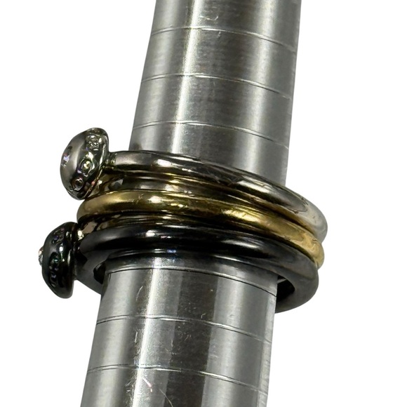 Coach stackable solitaire rhinestone rings - Picture 3 of 5